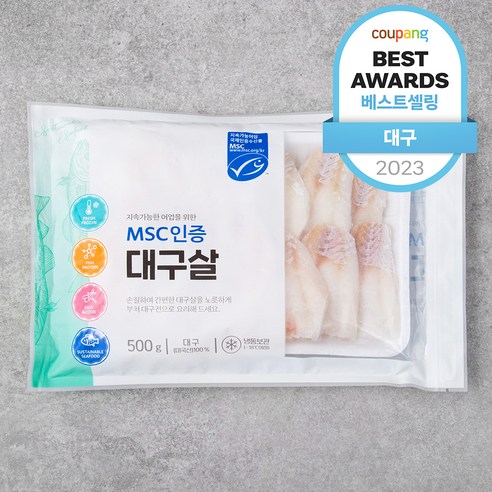 프리미어 미국 MSC인증 대구살(냉동), 500g, 1개