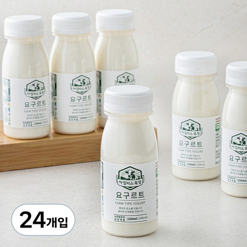 아침미소목장 팜타입 요구르트, 150ml, 6개입, 4개