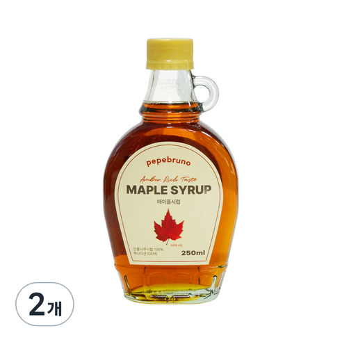 페페브루노 메이플시럽, 250ml, 2개