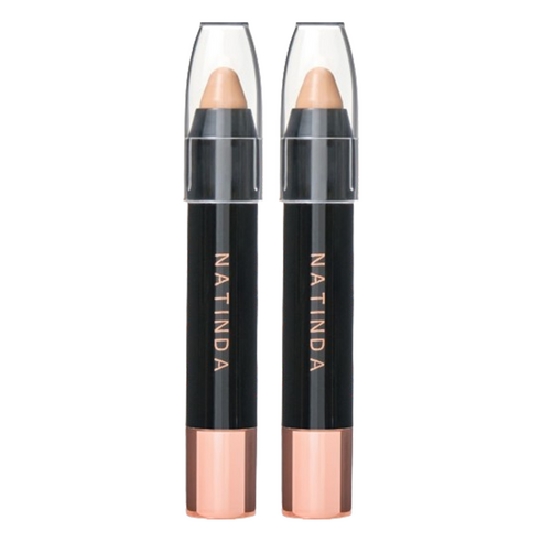 나틴다 아우라 퍼펙트 커버 컨실러 3.5g, 21호 라이트 베이지, 2개