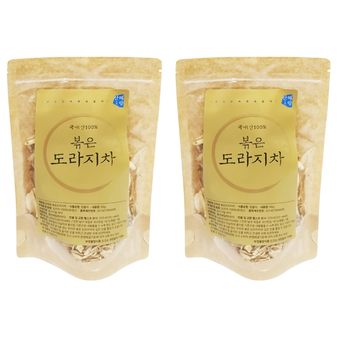 산해랑 볶은 도라지차, 50g, 1개입, 2개