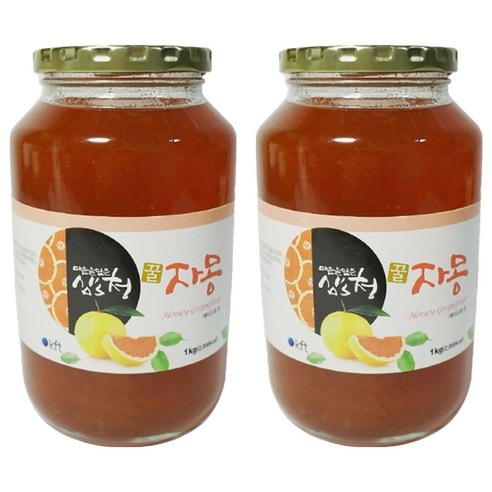심''s청 꿀 자몽차, 1kg, 2개, 1개입