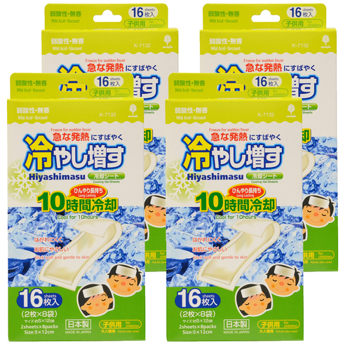 노보핀 코쿠보 열냉각시트, 16개입, 4개