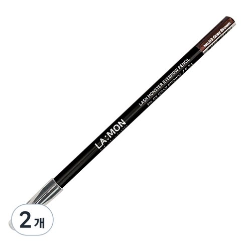라몽 래쉬몬스터 밀라노 아이브로우 펜슬 4g, 03 그레이브라운, 2개