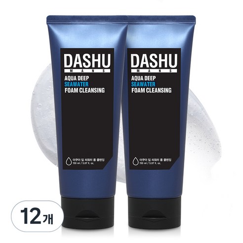 다슈 아쿠아 딥 씨워터 폼클렌징, 12개, 150ml