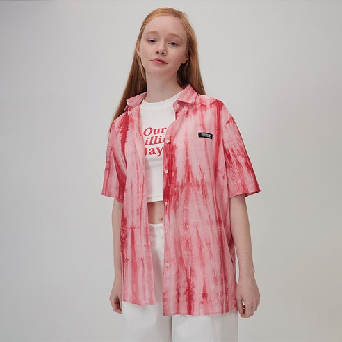매치글로브 여성용 MG0S PRINT SHORTS SLEEVE SHIRT