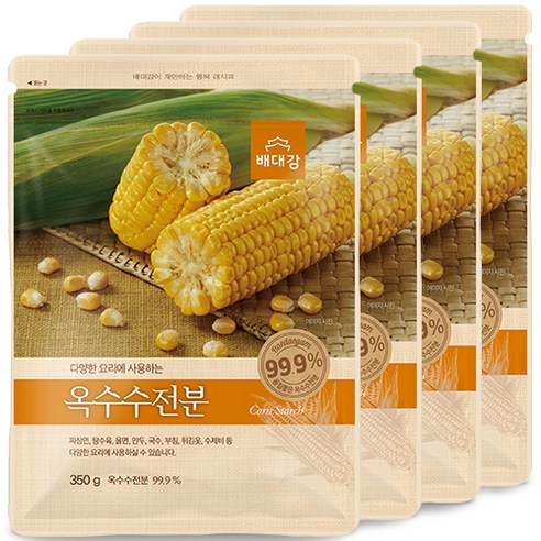 배대감 옥수수 전분, 350g, 4개