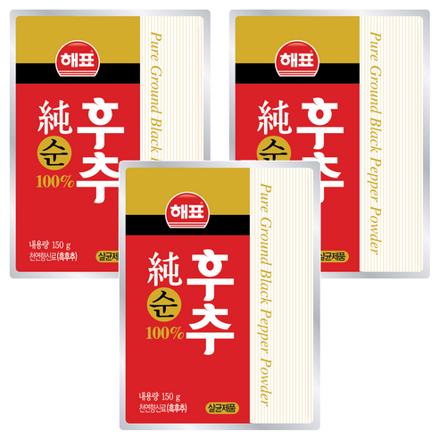 해표 순후추, 150g, 3개