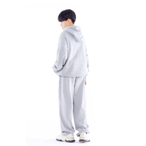 國中 時尚 男孩 女孩 普通 服裝 上衣 兜帽 T恤 國中