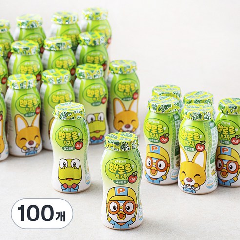 빙그레 뽀로로 요구르트 사과, 80ml, 20개입, 5개