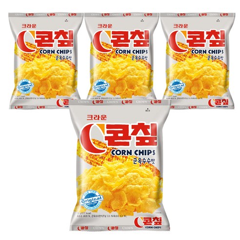 콘칲 크라운 C콘칲 군옥수수맛, 70g, 4개