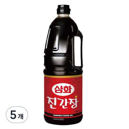 삼화식품 진간장, 1.8L, 5개