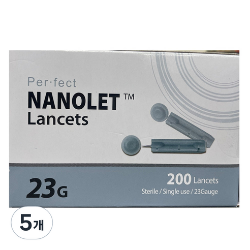 나노렛 란셋 페일블루 23g, 5개