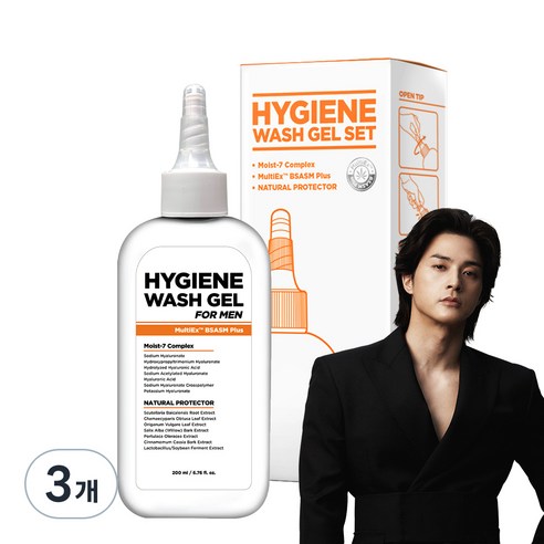 미프 하이진 워시 젤 남성청결제, 200ml, 3개
