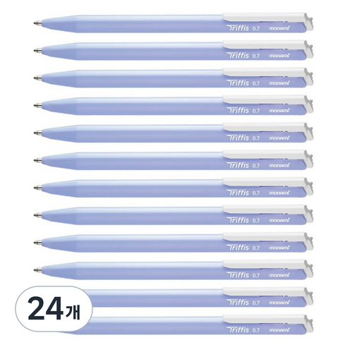 모나미 트리피스 볼펜 0.7mm, 파스텔 바이올렛, 24개