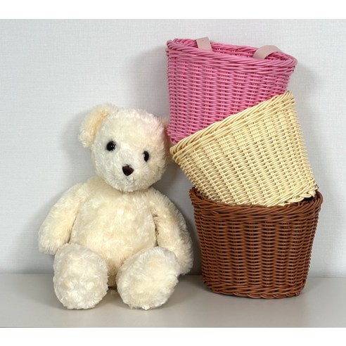 핑크빛 라탄 바구니로 자전거에 사랑스러움을 더하다!