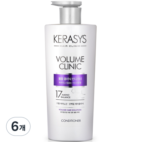 케라시스 볼륨 클리닉 단백질 컨디셔너, 600ml, 6개