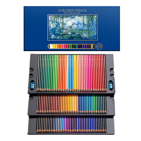 심플라인 전문가용 컬러 색연필 수성, 120색, 1개