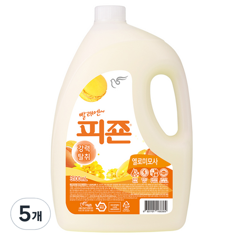 피죤 레귤러 3100ml 옐로미모사, 5개