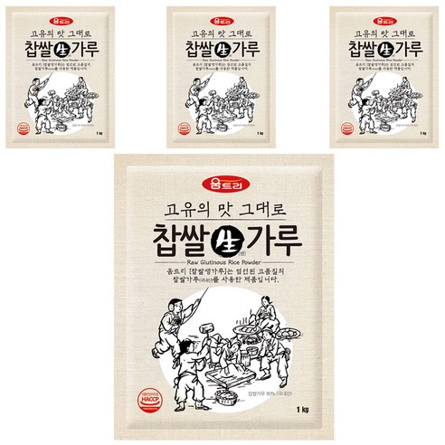 움트리 찹쌀생가루 1KG, 4개