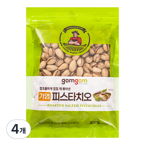 곰곰 가염 피스타치오, 300g, 4개