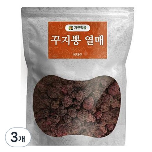 자연먹음 꾸지뽕 건열매, 100g, 3개