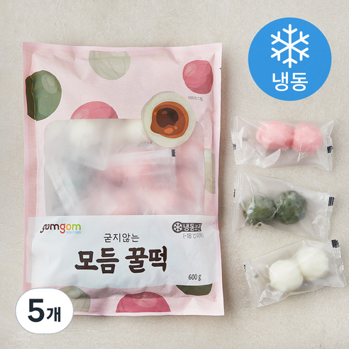 곰곰 굳지않는 모듬 꿀떡 (냉동), 600g, 5개