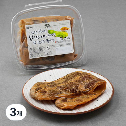 일미식품 군산 참 울외장아찌, 500g, 3개