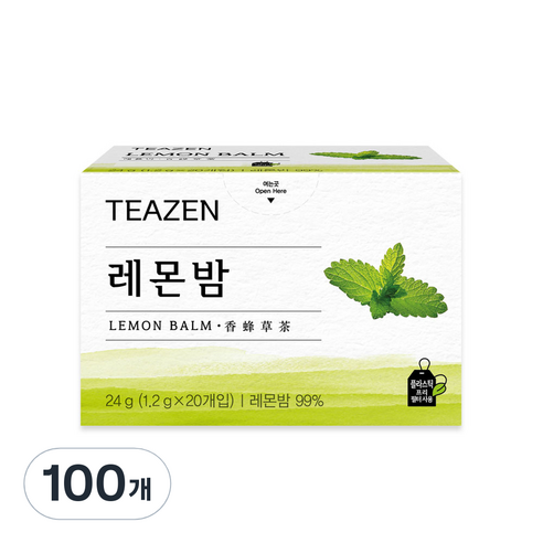 티젠 레몬밤 허브차, 1.2g, 20개입, 5개