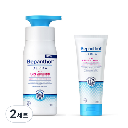 비판톨 더마 리플레니싱 데일리 바디로션 400ml + 200ml, 2개