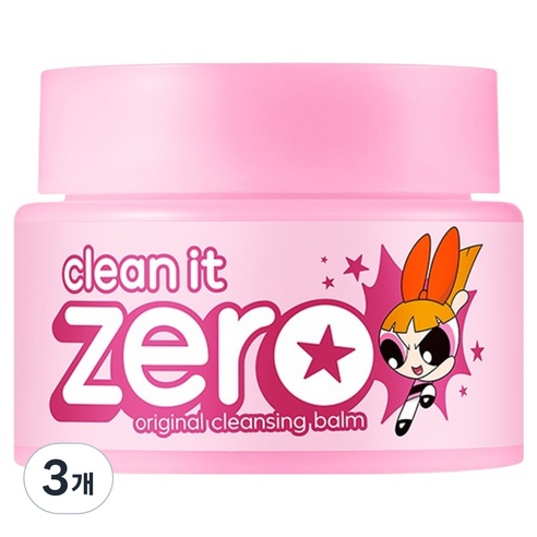 파워퍼프걸 에디션 클린 잇 제로 오리지널 클렌징밤, 3개, 100ml