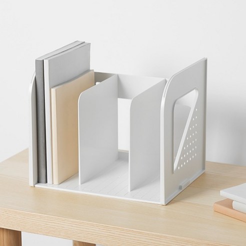 좁은 책상 공간을 넓게, 시스맥스 EL 책꽂이 3단으로 효율적인 정리!