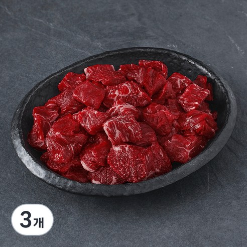 국내산 소고기 양지(세절) 2등급 국거리용 (냉장), 3개, 300g