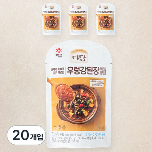 다담 우렁 강된장 양념, 140g, 20개입
