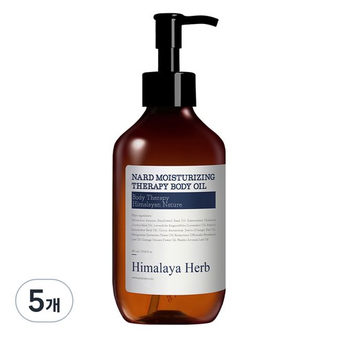 나드 고보습 테라피 바디오일, 300ml, 5개