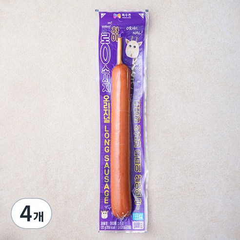 목우촌 하이롱 소시지, 120g, 4개