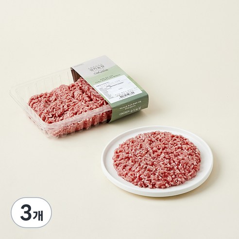 성지농장 동물복지 인증 뒷다리 다짐육 (냉장), 500g, 3개