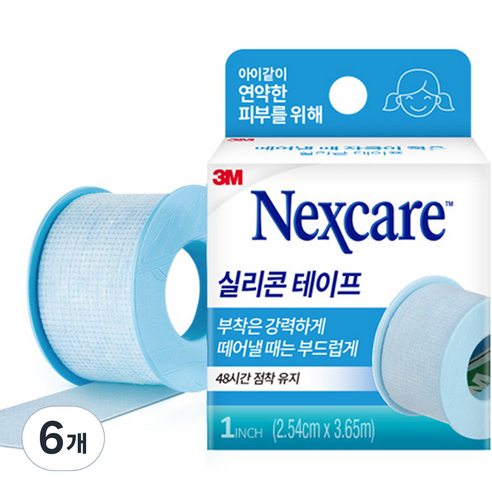쓰리엠 넥스케어 실리콘 테이프, 6개