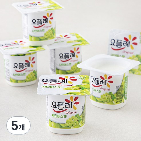 빙그레 요플레 샤인머스켓, 85g, 6개입, 5개