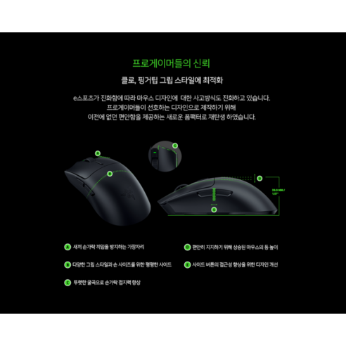 승리를 위한 날카로운 무기, 레이저 Viper V3 HyperSpeed 무선 마우스