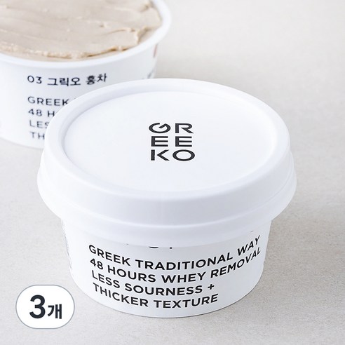 그릭오 홍차 밀크티 그릭 요거트, 100g, 1개입, 3개