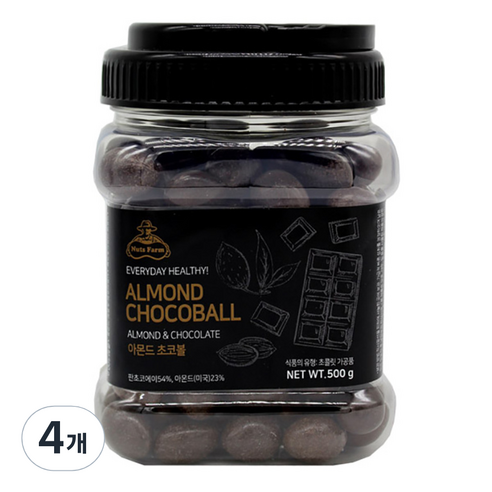 넛츠팜 아몬드 초코볼, 500g, 4개