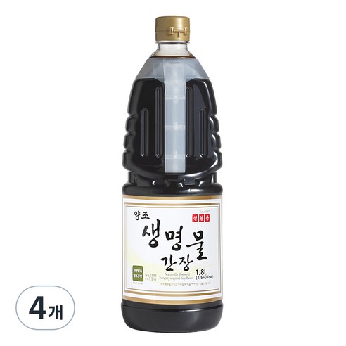 신앙촌 양조 생명물간장, 1.8L, 4개