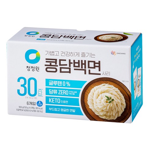 청정원 콩담백면 6개입, 1개, 900g