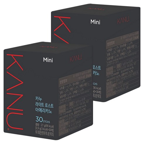 카누 라이트 로스트 아메리카노 원두커피믹스, 0.9g, 30개입, 2개