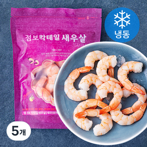 점보 칵테일 새우살 (냉동), 5개, 200g