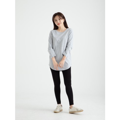 세련되고 편안한 레이어링을 위한 캐럿 여성용 긴팔 티셔츠
