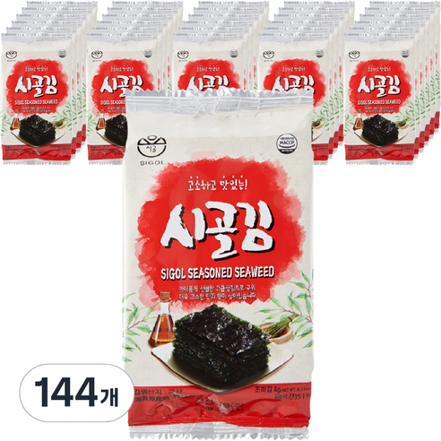 시골 시골김 도시락김, 4g, 144개