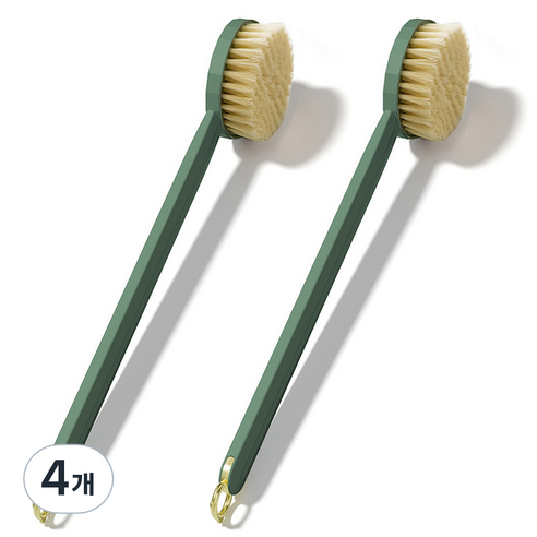 알로데 보송 바디 브러쉬, TYPE05 그린, 4개, 1개입