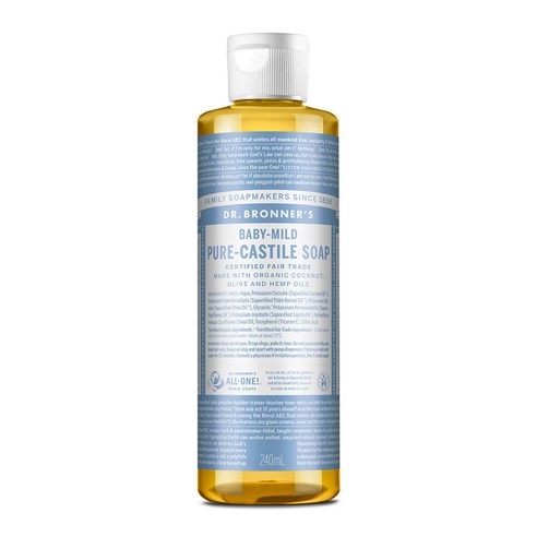 닥터브로너스 베이비 마일드 퓨어 캐스틸 솝, 240ml, 1개